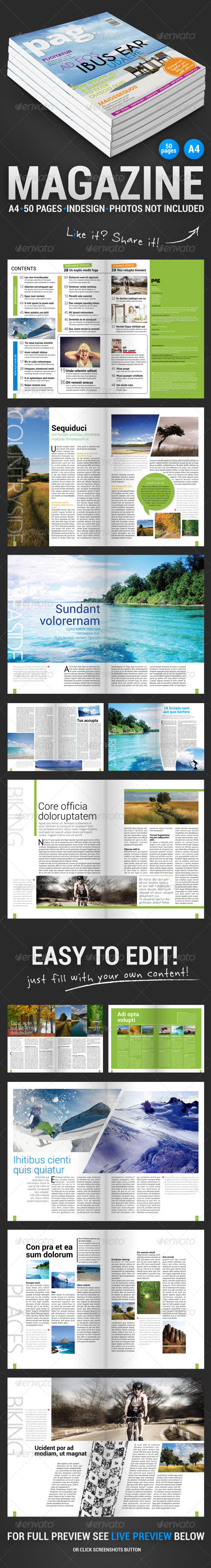 Pag 50 Pages Magazine - Magazines Print Templates