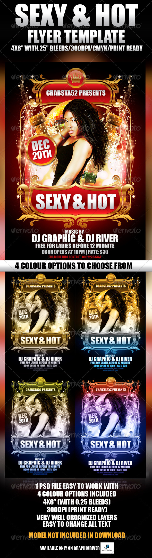 Sexy & Hot Flyer Template - Flyers Print Templates