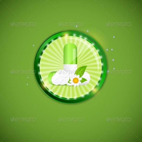 Herbal Pill Environment Background - Health/Medicine Conceptual