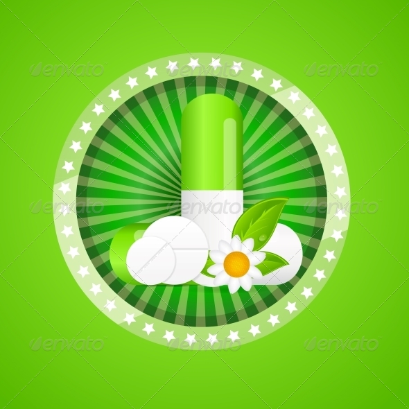 Herbal Pill Environment Background - Health/Medicine Conceptual