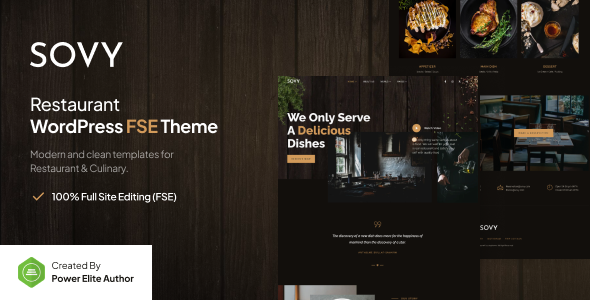 Sovy – Restaurant FSE WordPress Theme