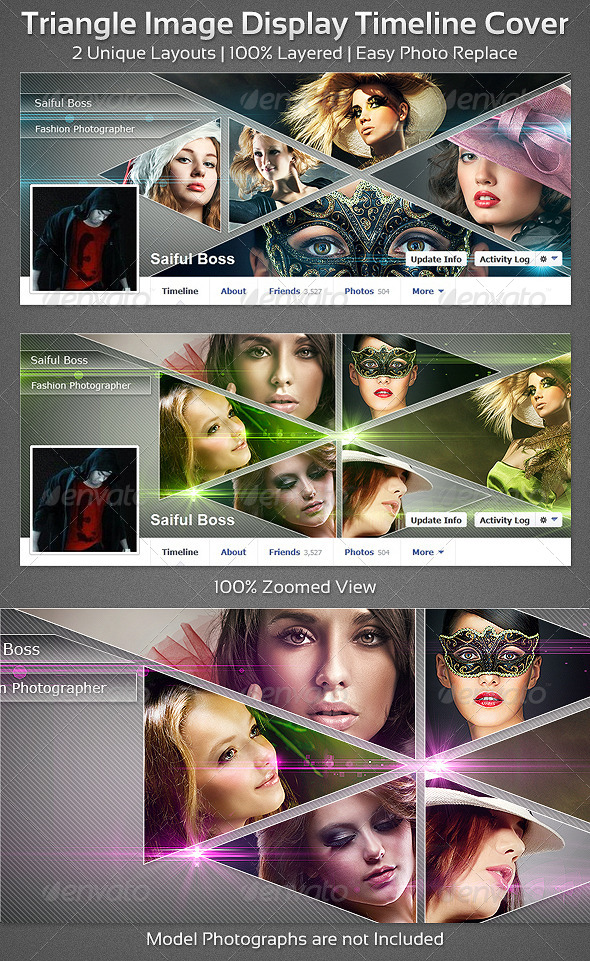 Triangle Image Display Facebook Timeline Cover - Facebook Timeline Covers Social Media