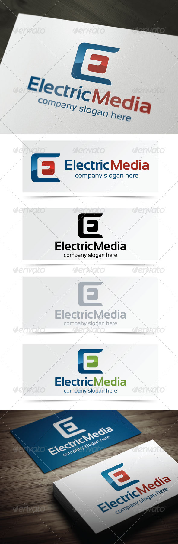 Electric Media - Letters Logo Templates