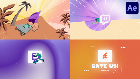 Skate Logo | After Effects Logo Stings template preview