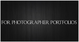 For Photographer Portfolios