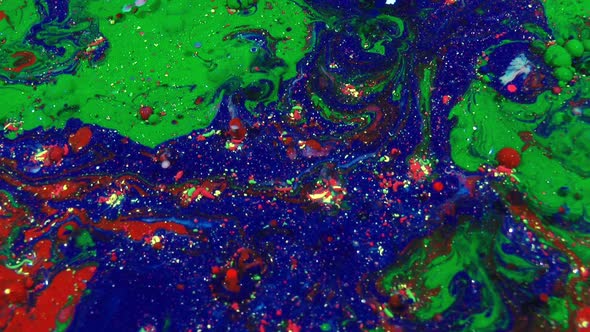 Dreamy Marbling Surface Moving Oil Liquid Exploding Paint Background Texture alt