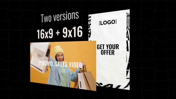 Typography Dynamic Promo, Sales Video Product Promo template preview