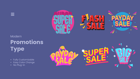 Sale Labels & Badges Product Promo template preview