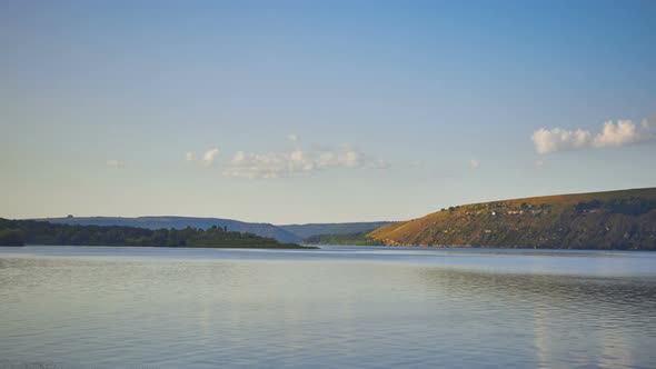 Time lapse video about changing the texture of the river