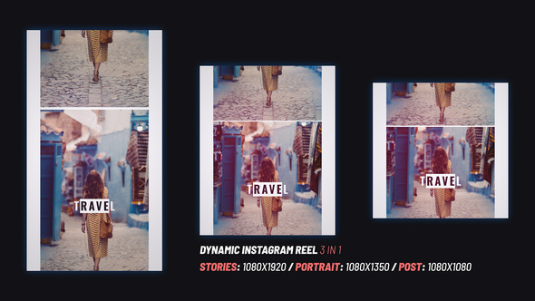 Dynamic Instagram Reel Openers template preview