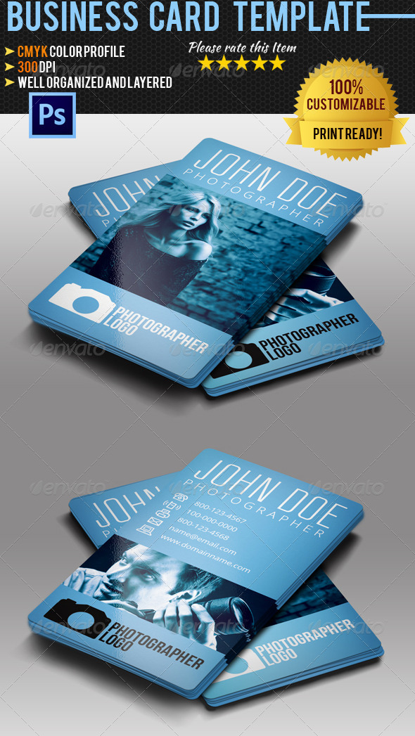 Photographer Business Card 09 - Industry Specific Business Cards