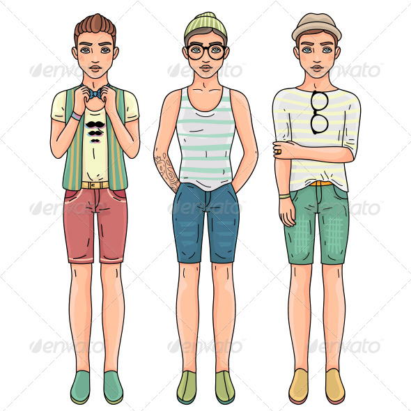 Fashion Men - People Characters