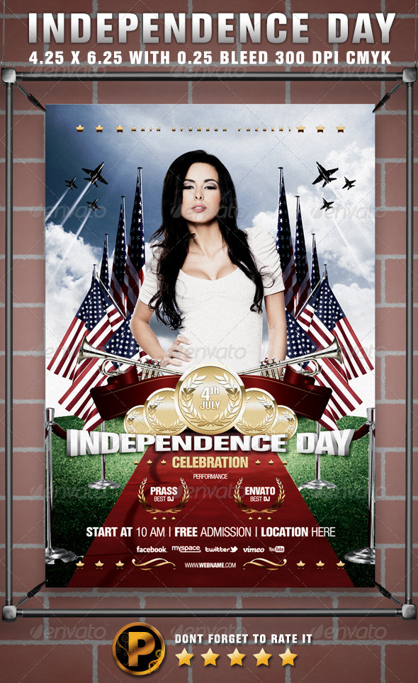 Independence Day Celebration Flyer Template - Events Flyers