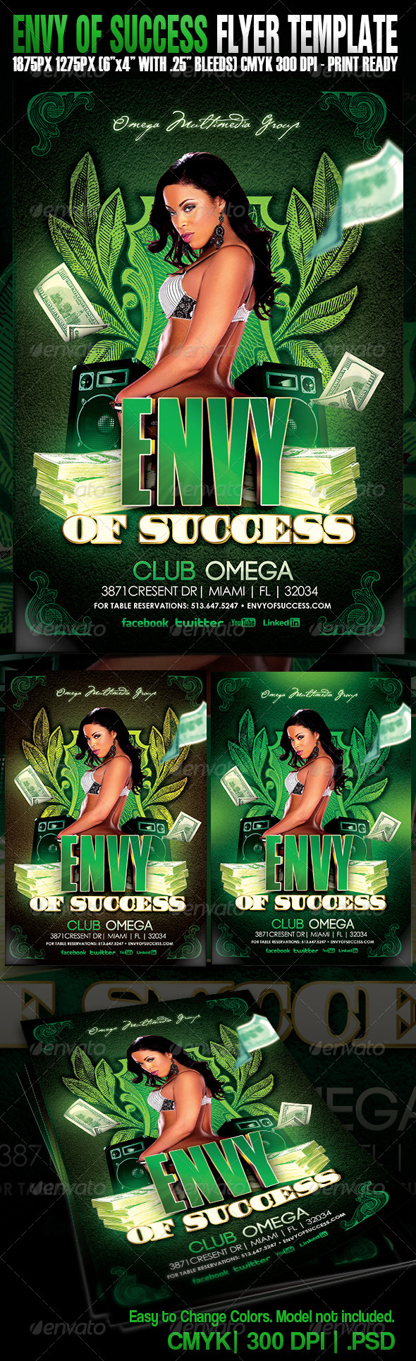 Envy of Success - Events Flyers