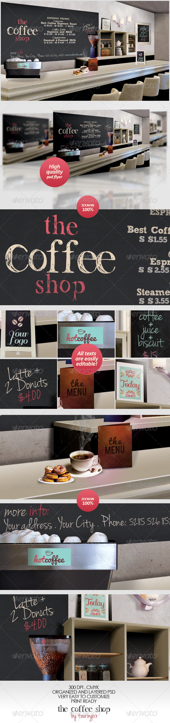 The Coffee Shop Flyer Template - Flyers Print Templates