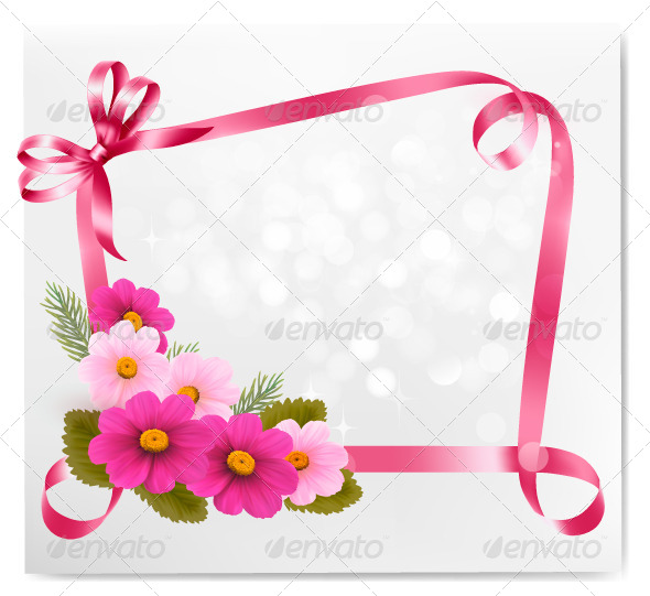 Holiday Background with Colorful Flowers - Flowers & Plants Nature