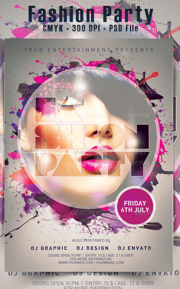Fashion Party Flyer - Events Flyers