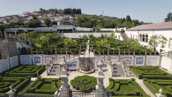 Aerial view Episcopal Palace Majestic Gardens Landmark - Castelo Branco alt