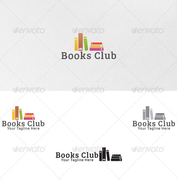 Books Club - Logo Template - Objects Logo Templates
