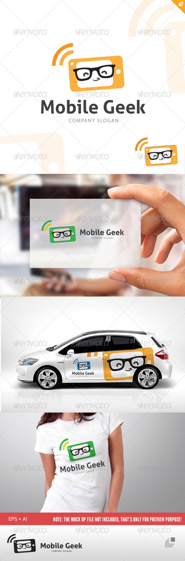 Mobile Geek Logo - Objects Logo Templates
