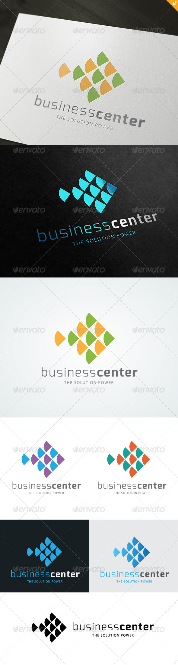 Fish Business Center Logo - 3d Abstract