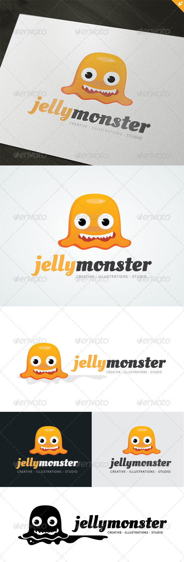 Jelly Monster Logo - 3d Abstract