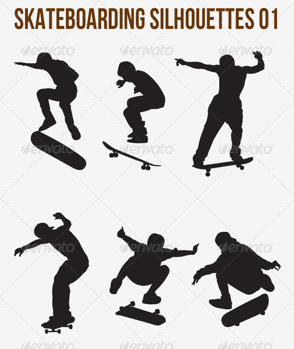 Skateboarding Silhouettes - Sports/Activity Conceptual