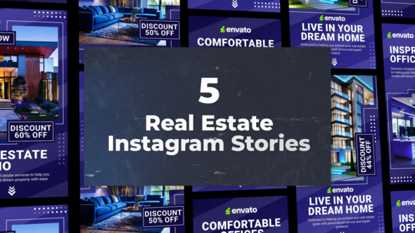 Real Estate Instagram Stories Pack Openers template preview