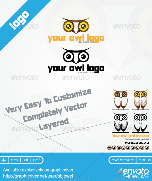 Owl Logo Mascot Templates - Symbols Logo Templates