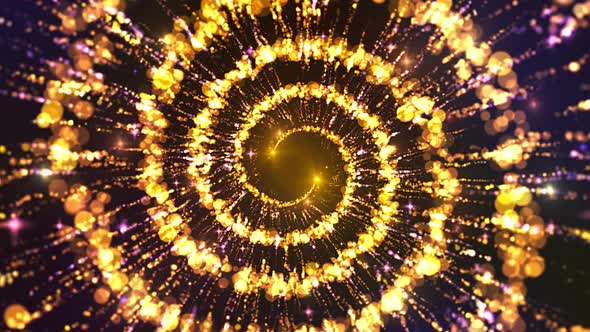Gold Particles Spiral alt