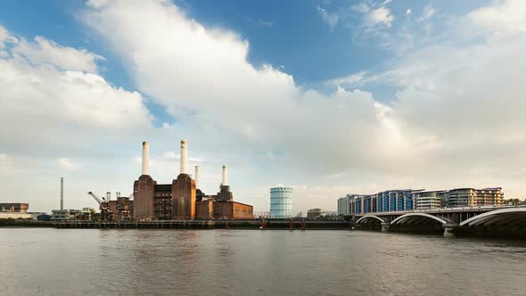 Battersea Power Station Time Lapse, London alt