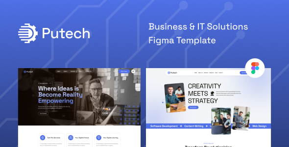 Putech - Business & IT Solutions Figma Template