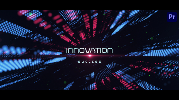 Digital Technology Opener Premiere Pro template preview