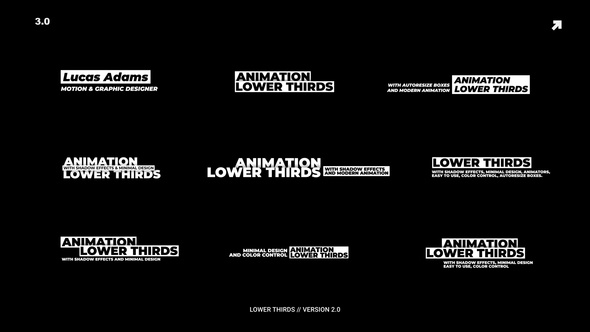 Lower Thirds | AE Titles template preview