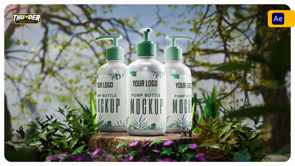 Pump Bottle Mockup Product Promo template preview