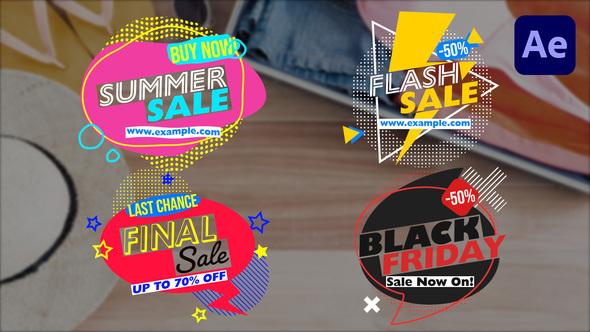 Flash Sale Price Tag Badges Titles template preview
