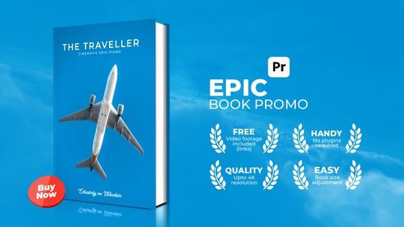Epic Book Promo for Premiere Pro Premiere Pro template preview