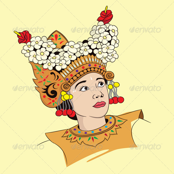 Legong Dance - People Characters