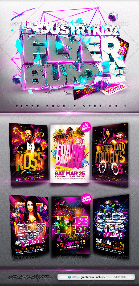 Flyer Bundle v1 - Clubs & Parties Events