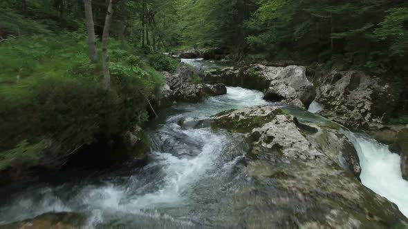 Above Mountains River in the Triglav National Park
