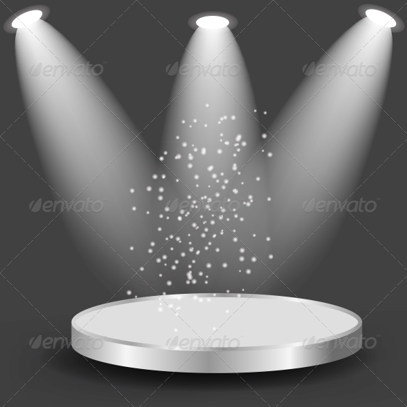 Empty White Shelves on Black Background - Backgrounds Decorative