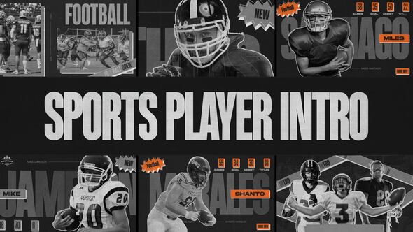 Sport Player Intro | American Football Openers template preview