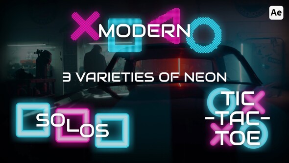 Neon Titles | AE Titles template preview