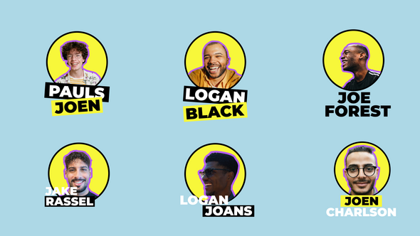 Image Lower Thirds | AE Elements template preview