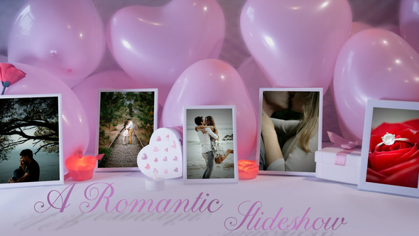 St. Valentine's Day Romantic Slideshow Openers template preview