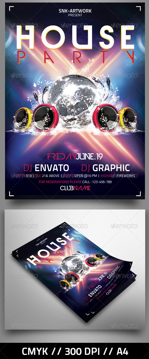 Massive Party Flyer - Clubs & Parties Events