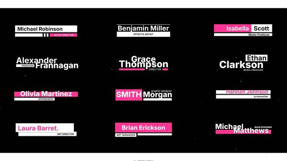 Fastest Lower Thirds | After Effects Elements template preview