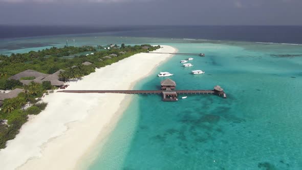 Island in Indian Ocean Aerial