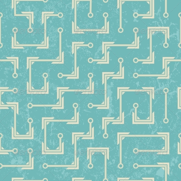 Vector Seamless Abstract Pattern - Patterns Decorative