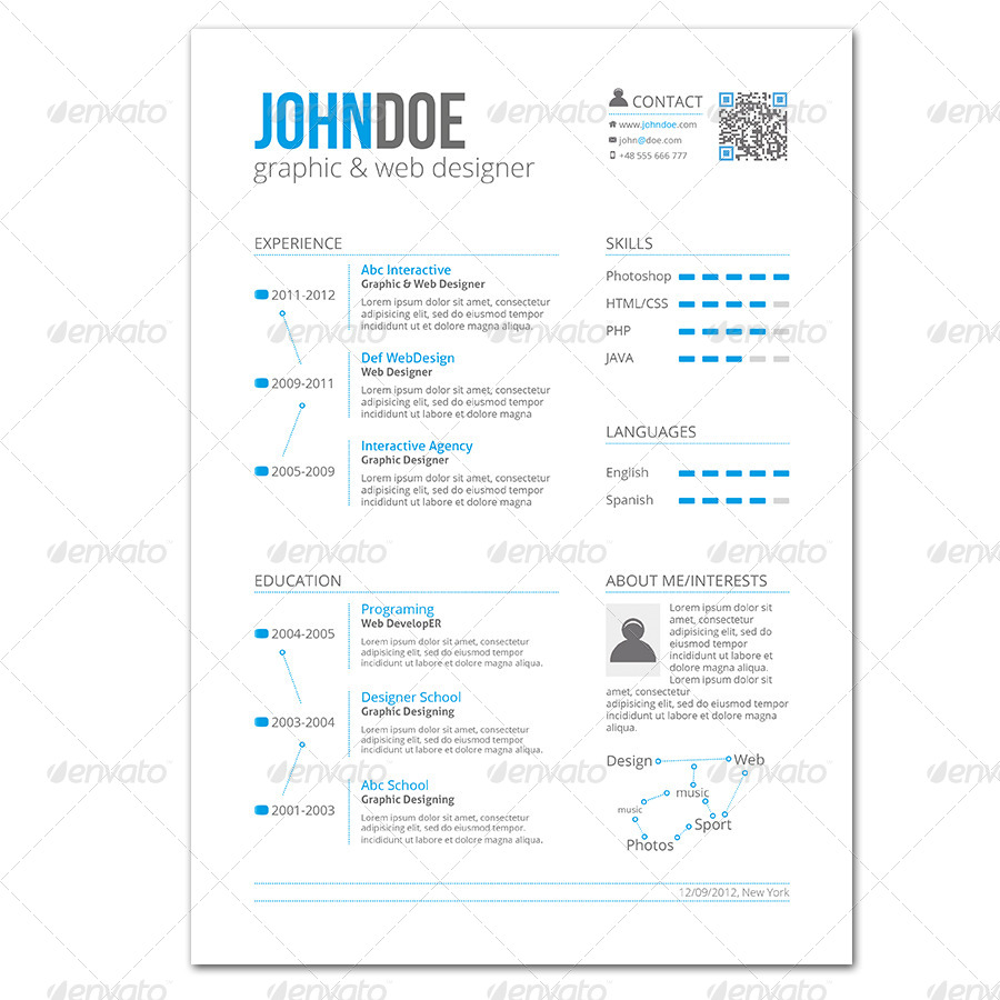 4-Piece Resume, Print Templates | GraphicRiver